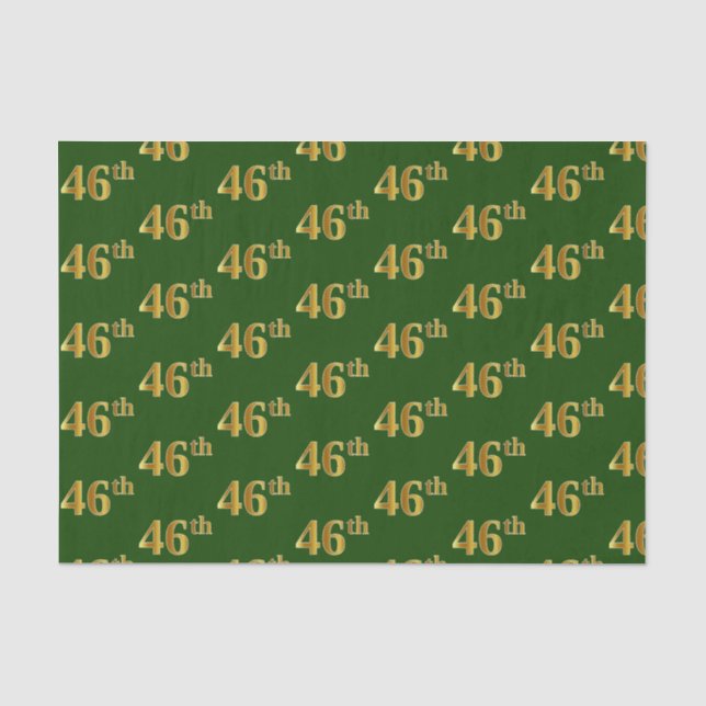 Green, Imitate Gold 46. (46.) Veranstaltung Seidenpapier (Vorderseite)