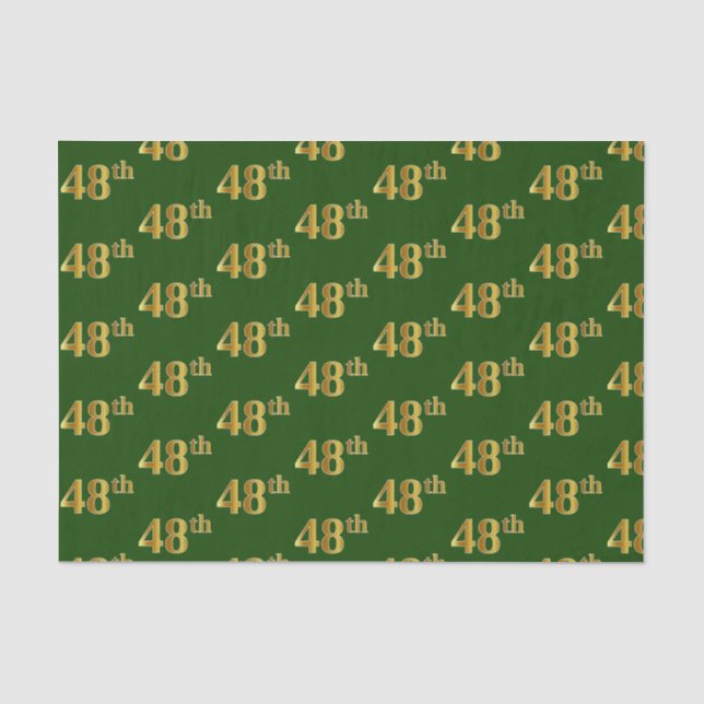Green, Imitate Gold 48. (Achtundvierzigste) Verans Seidenpapier (Vorderseite)