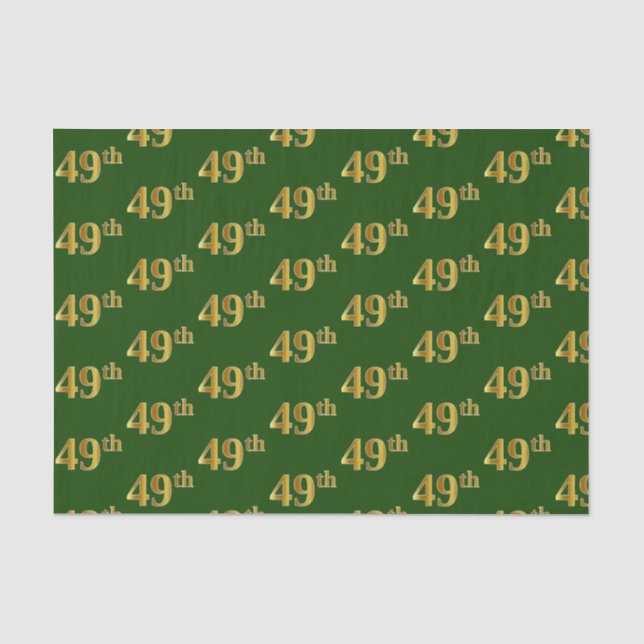 Green, Imitate Gold 49. (neunundvierzig) Veranstal Seidenpapier (Vorderseite)