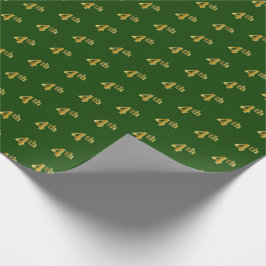 Green, Imitate Gold 4. (4.) Event Wrapping Paper Geschenkpapier