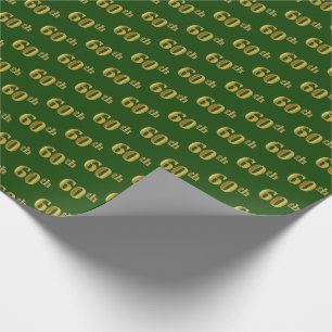 Green, Imitate Gold 60. (sechzigste) Veranstaltung Geschenkpapier