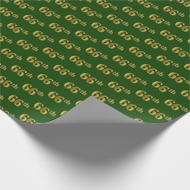 Green, Imitate Gold 66. (66.) Veranstaltung Geschenkpapier (Ecke)