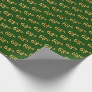 Green, Imitate Gold 68. (Achtundsechzigste) Verans Geschenkpapier