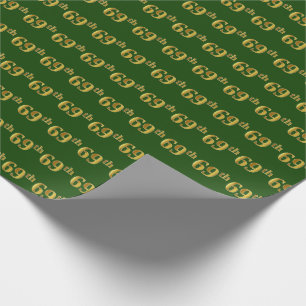 Green, Imitate Gold 69. (neunundsechzigste) Verans Geschenkpapier