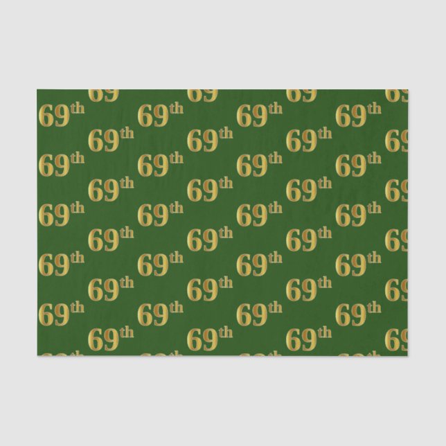 Green, Imitate Gold 69. (neunundsechzigste) Verans Seidenpapier (Vorderseite)