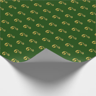Green, Imitate Gold 6. (6.) Veranstaltung Geschenkpapier