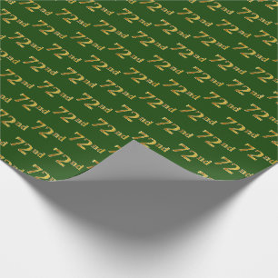Green, Imitate Gold 72. (72.) Veranstaltung Geschenkpapier