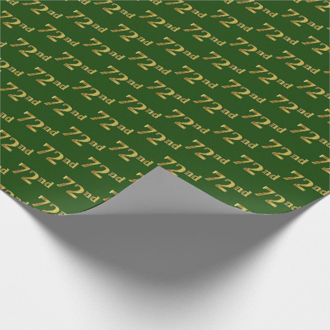 Green, Imitate Gold 72. (72.) Veranstaltung Geschenkpapier (Ecke)