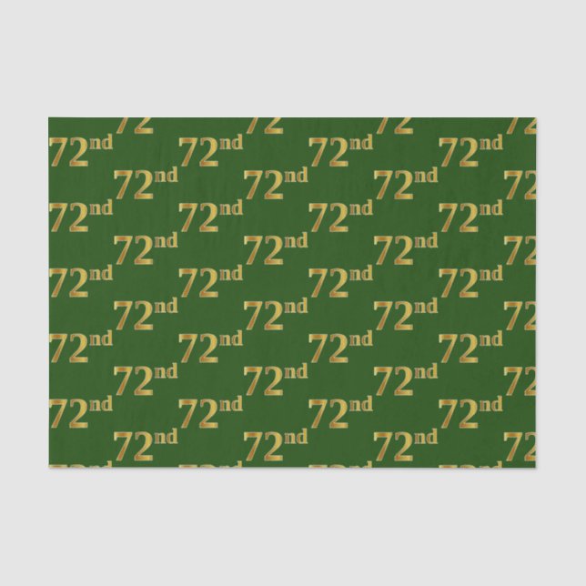 Green, Imitate Gold 72. (72.) Veranstaltung Seidenpapier (Vorderseite)