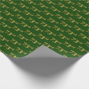 Green, Imitate Gold 73. (73.) Event Geschenkpapier