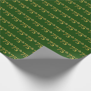 Green, Imitate Gold 75. (75.-5.) Veranstaltung Geschenkpapier