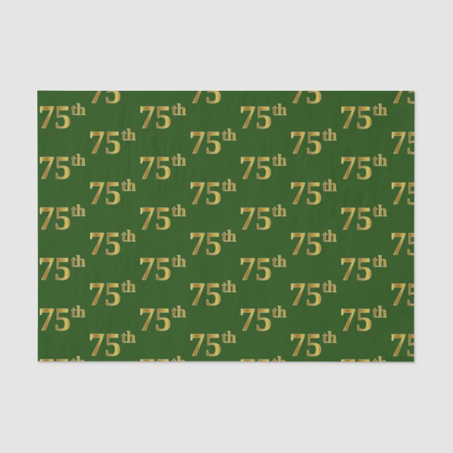 Green, Imitate Gold 75. (75.-5.) Veranstaltung Seidenpapier (Vorderseite)