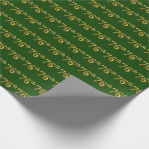 Green, Imitate Gold 76. (76.-6.) Veranstaltung Geschenkpapier