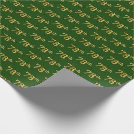 Green, Imitate Gold 78. (Achtundsiebzig) Veranstal Geschenkpapier