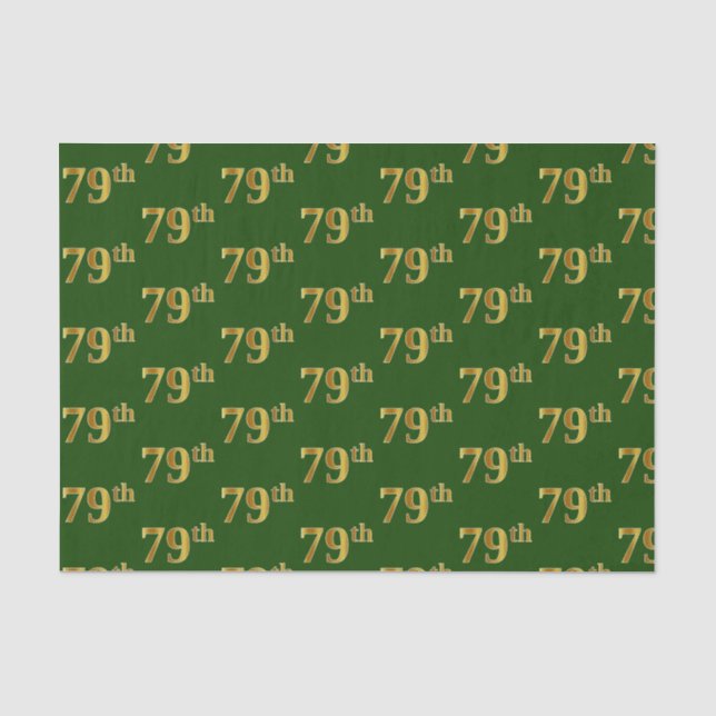 Green, Imitate Gold 79. (79.-9.) Veranstaltung Seidenpapier (Vorderseite)