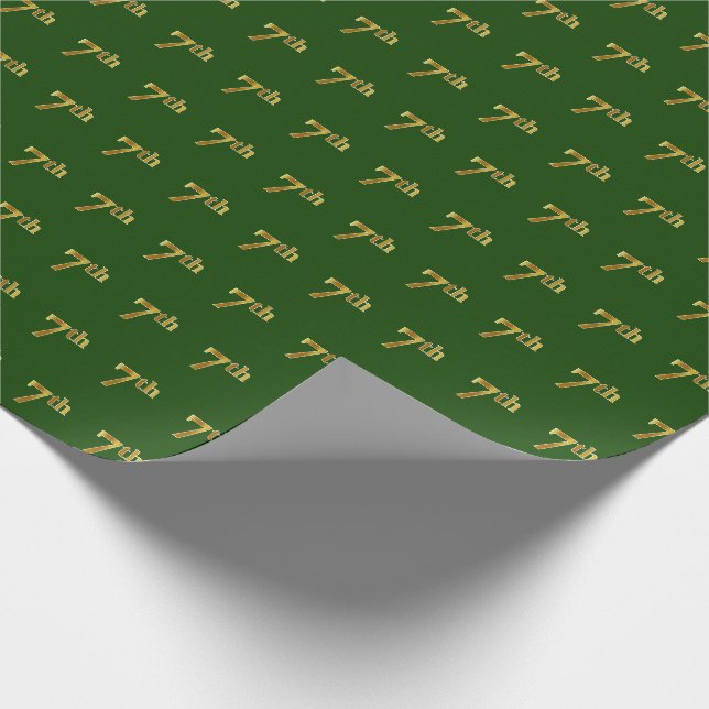 Green, Imitate Gold 7. (Siebte) Veranstaltung Geschenkpapier (Ecke)