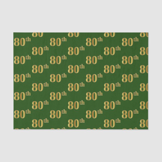 Green, Imitate Gold 80. (Achtzigste) Veranstaltung Seidenpapier (Vorderseite)