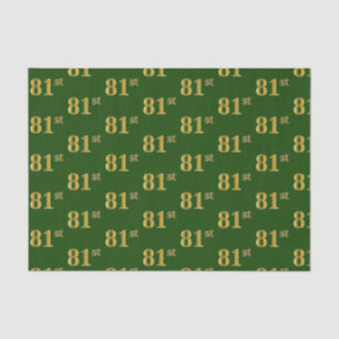 Green, Imitate Gold 81. (81. Seidenpapier