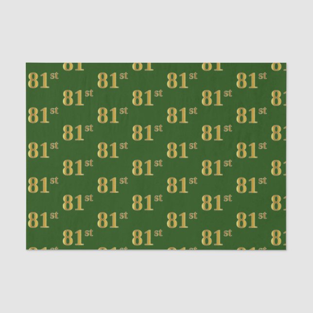 Green, Imitate Gold 81. (81. Seidenpapier (Vorderseite)