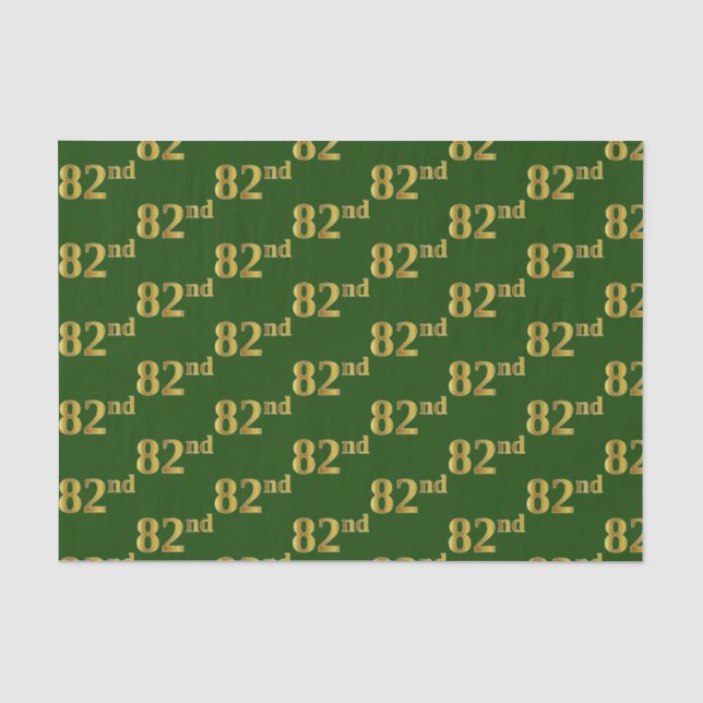 Green, Imitate Gold 82. (82. Seidenpapier (Vorderseite)