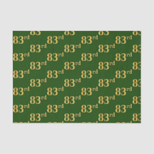 Green, Imitate Gold 83. (83.) Veranstaltung Seidenpapier (Vorderseite)