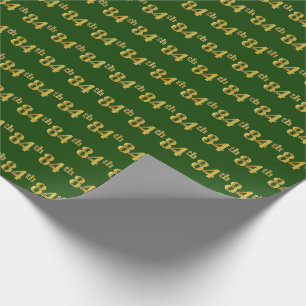 Green, Imitate Gold 84. (Achtzigste) Veranstaltung Geschenkpapier