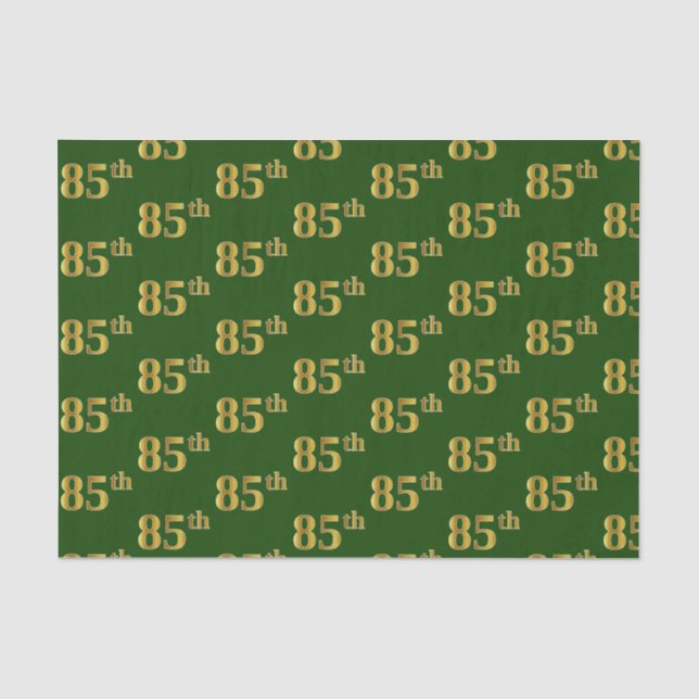 Green, Imitate Gold 85. (85.) Veranstaltung Seidenpapier (Vorderseite)
