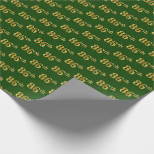 Green, Imitate Gold 86. (86.) Veranstaltung Geschenkpapier