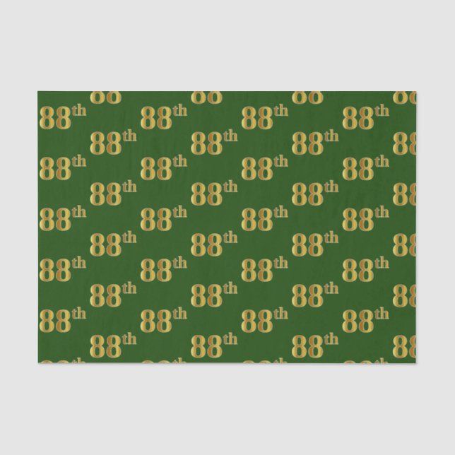 Green, Imitate Gold 88. (Achtundachtzigste) Verans Seidenpapier (Vorderseite)