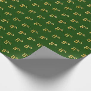 Green, Imitate Gold 8. (Achte) Veranstaltung Geschenkpapier