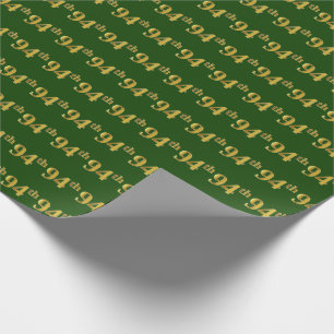 Green, Imitate Gold 94. (vierundneunzig) Event Geschenkpapier