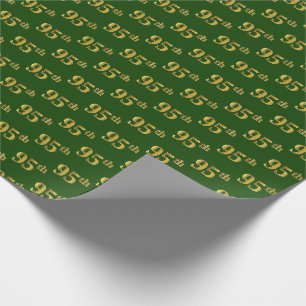 Green, Imitate Gold 95. (fünfundneunzigste) Verans Geschenkpapier