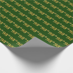 Green, Imitate Gold 98. (Achtundneunzig) Veranstal Geschenkpapier
