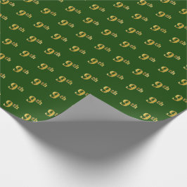 Green, Imitate Gold 9. (Neunte) Veranstaltung Geschenkpapier