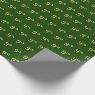 Green, Imitate Gold 9. (Neunte) Veranstaltung Geschenkpapier