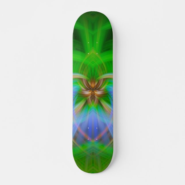 Green Intricacy  Skateboard (Vorne)