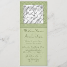 Green Irish Celtic Knot Foto Hochzeit Einladung
