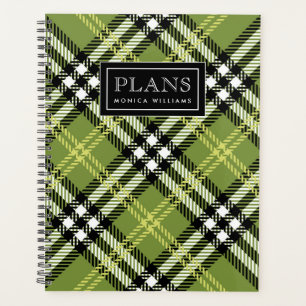 Green Irish Kariert Pattern Planer