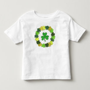 Green Irish Kleeblatt Wreath St. Patrick's Day Kleinkind T-shirt