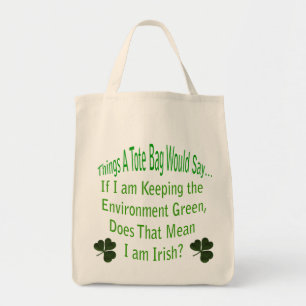 Green Irish Tote Bag Tragetasche