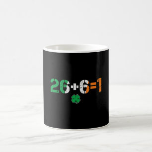 Green Irish Unity 26 + 6 = 1 St. Paddy Day Irland Kaffeetasse