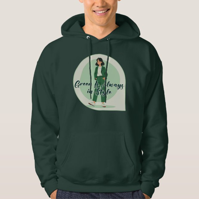 Green Is My Vibe Shirt – St Patrick’s Day Moleton (Vorderseite)