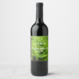 Green It's Twins Wine Label Weinetikett