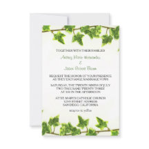 Green Ivy - 3x5 Einladung zur Hochzeit