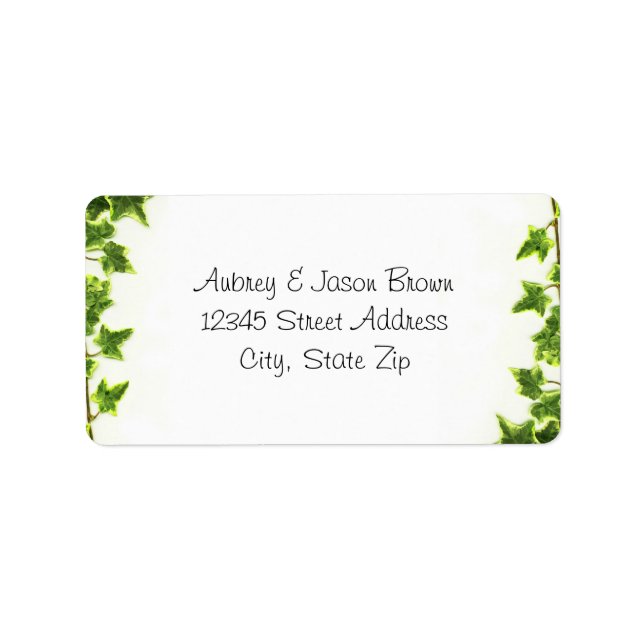 Green Ivy - Adresslisten Adressaufkleber (Vorne)