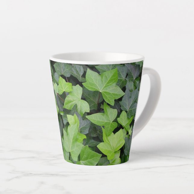 Green Ivy Botanical Print Milchtasse (Rechte Ecke)