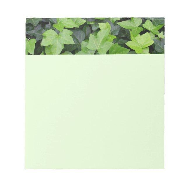 Green Ivy Botanical Print Notizblock (Vorderseite)