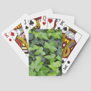 Green Ivy Botanical Print Spielkarten