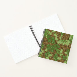 Green Ivy Brown Black Gold Kariert Bullet Journal Notizbuch