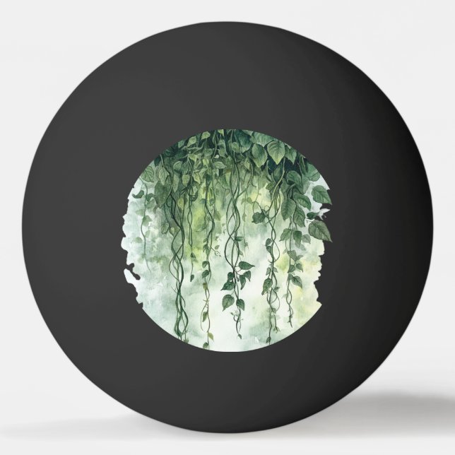 Green Ivy Leopard Tischtennisball (Vorderseite)